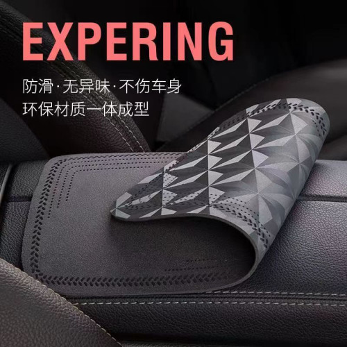 汽車扶手箱墊車用航空級繙毛皮扶手箱套超薄四季通用大尺寸原版