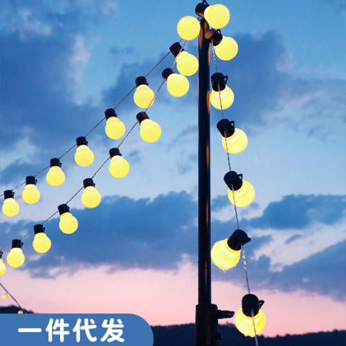 戶外太陽能led燈串露營彩燈裝飾氛圍燈野營天幕燈發光球燈泡串 戶外太陽能led燈串露營彩燈裝飾氛圍燈野營天幕燈發光球燈泡串