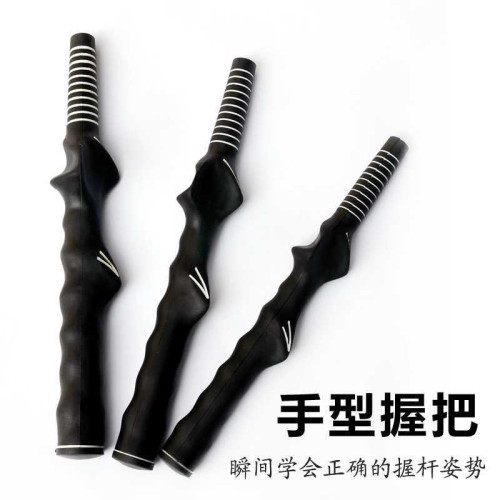 高爾夫握把高爾夫手把橡膠手型握把初學者練習手型矯正右手橡膠柄 高爾夫握把高爾夫手把橡膠手型握把初學者練習手型矯正右手橡膠柄