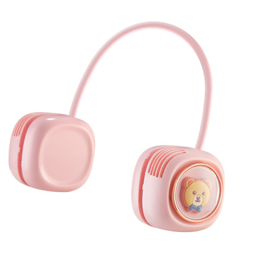 泰迪熊掛脖風扇迷你可攜式隨身學生掛脖子兒童卡通靜音小usb