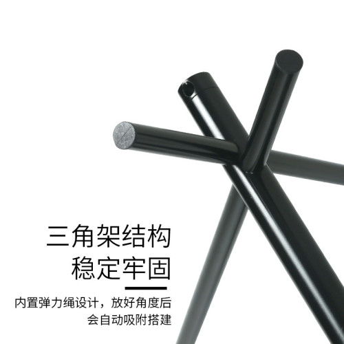 露營鍋架沙灘燒烤野炊餐具架置物架戶外野營三角架可攜式折曡燈架 露營鍋架沙灘燒烤野炊餐具架置物架戶外野營三角架可攜式折曡燈架