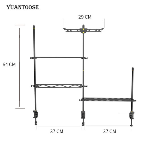 戶外燈架鋁合金多功能桌面置物架露營野餐燈架收納野營架餐具掛架 戶外燈架鋁合金多功能桌面置物架露營野餐燈架收納野營架餐具掛架