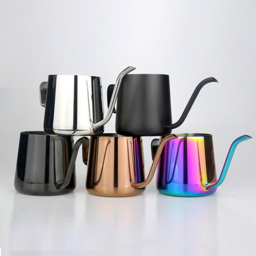 咖啡掛耳不鏽鋼細嘴滴濾彩色掛耳咖啡壺電陶爐咖啡沖茶壺拉花壺子 咖啡掛耳不鏽鋼細嘴滴濾彩色掛耳咖啡壺電陶爐咖啡沖茶壺拉花壺子