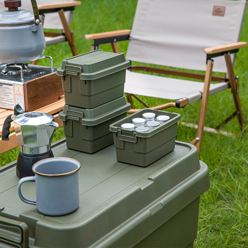 戶外露營迷你儲物箱桌面調味瓶罐收納旅行收納箱可攜式雜物收納箱 戶外露營迷你儲物箱桌面調味瓶罐收納旅行收納箱可攜式雜物收納箱