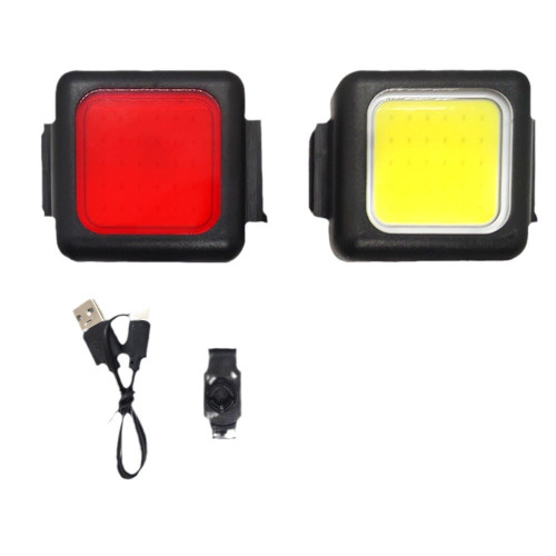 自行車前後燈套裝USB充電快拆迷你強光夜行照明燈山地車騎行裝備 自行車前後燈套裝USB充電快拆迷你強光夜行照明燈山地車騎行裝備