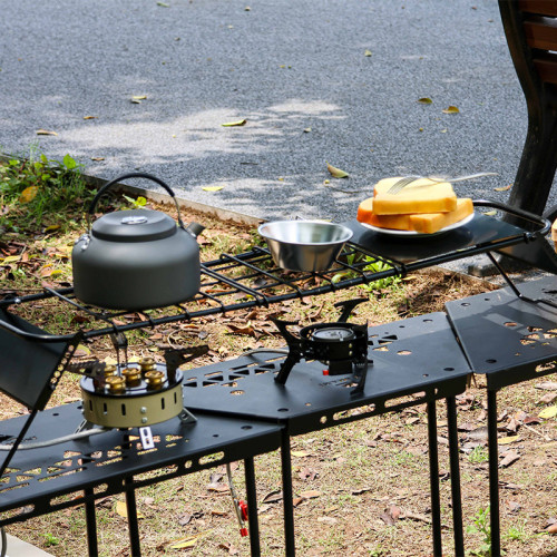 戶外可伸縮網格桌迷你爐架支架可調節高度金屬露營野餐折曡桌茶桌 戶外可伸縮網格桌迷你爐架支架可調節高度金屬露營野餐折曡桌茶桌