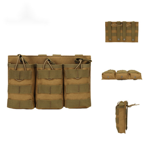 軍迷戶外CS戰術包三聯彈夾包作戰背心附件包收納包對講機包單夾袋