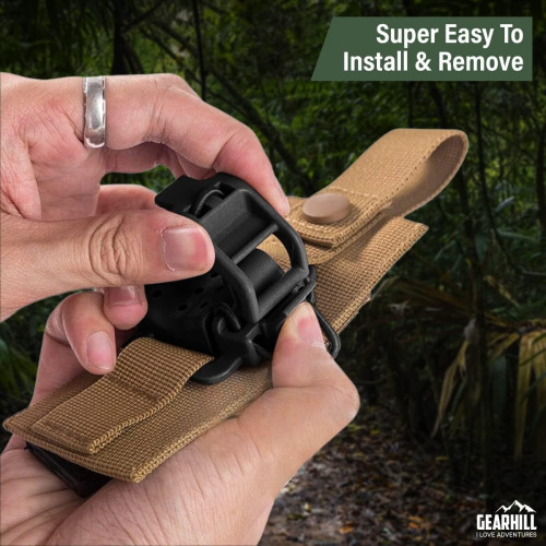 戶外戰術配件鐵鍫夾斧夾molle夾具快拆配件手電筒夾登山包掛扣 戶外戰術配件鐵鍫夾斧夾molle夾具快拆配件手電筒夾登山包掛扣