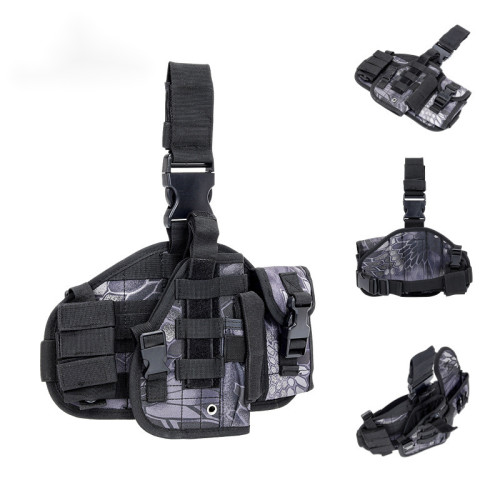 戶外運動作訓綁腿套軍迷迷彩戰術快拔套別腰綁腿快拔套涉及綁腿套