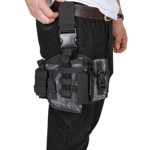 戶外運動作訓綁腿套軍迷迷彩戰術快拔套別腰綁腿快拔套涉及綁腿套