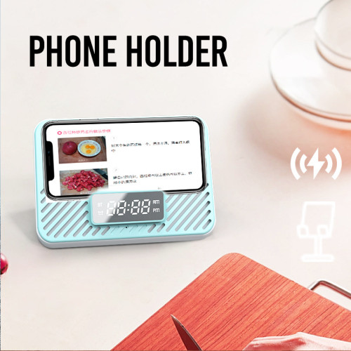 藍牙音箱15瓦無線充時鍾LED閙鍾音響新款酒店用品充立體聲 藍牙音箱15瓦無線充時鍾LED閙鍾音響新款酒店用品充立體聲