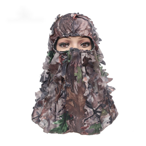 戶外垂釣防曬防風沙頭巾CS廢墟迷彩偽裝頭套騎行面罩狙擊戰術面罩