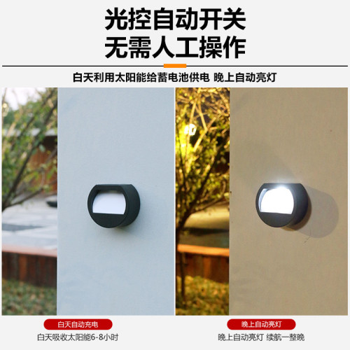 太陽能戶外防水小壁燈庭院燈樓梯階梯燈台階燈室外布置院子裝飾氛 太陽能戶外防水小壁燈庭院燈樓梯階梯燈台階燈室外布置院子裝飾氛