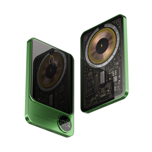 新款透明magsafe磁吸無線充電寶10000安培快充迷你超薄行動電源 新款透明magsafe磁吸無線充電寶10000安培快充迷你超薄行動電源