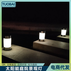 超亮太陽能塑膠草坪燈太陽能迷你庭院燈地插照明燈花園防水地插燈