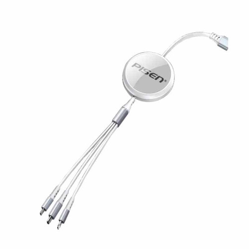 品勝一拖三伸縮數據線3.5A快充數據線三合一充電線安卓線充電線66 品勝一拖三伸縮數據線3.5A快充數據線三合一充電線安卓線充電線66