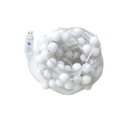 圓珠燈串APP藍牙幻彩皮線燈戶外露營房間裝飾usb彩燈氛圍燈串 圓珠燈串APP藍牙幻彩皮線燈戶外露營房間裝飾usb彩燈氛圍燈串