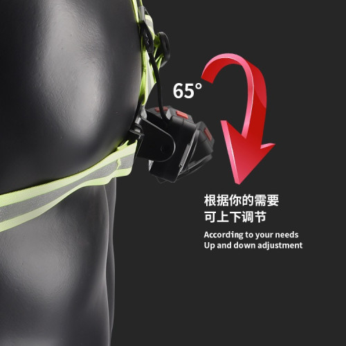 新款Type-c充電跑步燈胸前燈戶外登山運動夜跑燈跑步燈警示燈 新款Type-c充電跑步燈胸前燈戶外登山運動夜跑燈跑步燈警示燈