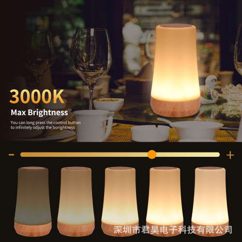 新款創意木紋觸控遙控七彩氛圍燈床頭燈LED桌面戶外燈夜燈 新款創意木紋觸控遙控七彩氛圍燈床頭燈LED桌面戶外燈夜燈