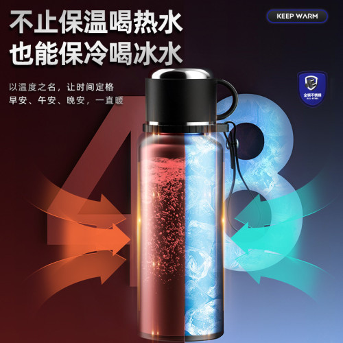 大容量保溫杯316不鏽鋼男款2024新款冬季顯溫泡茶杯子水杯壺