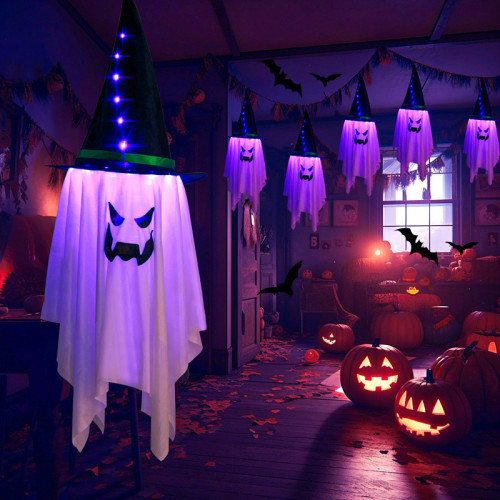 萬聖節LED裝飾燈巫師幽靈小夜燈鬼屋 halloween巫師南 瓜燈氛圍燈 萬聖節LED裝飾燈巫師幽靈小夜燈鬼屋 halloween巫師南 瓜燈氛圍燈