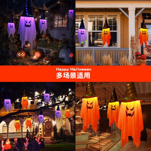 萬聖節LED裝飾燈發光風筒幽靈吊鬼掛件 鬼節節日裝飾燈氛圍燈串彩 萬聖節LED裝飾燈發光風筒幽靈吊鬼掛件 鬼節節日裝飾燈氛圍燈串彩