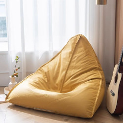 懶人沙發三角豆袋榻榻米可睡可躺小戶型臥室休閒陽台座椅單人坐墩