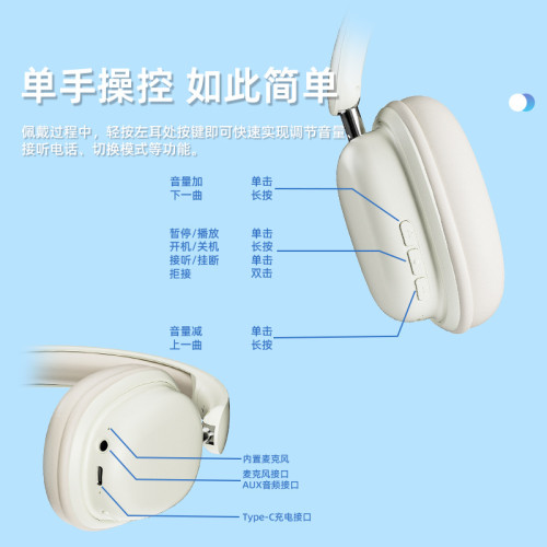 新款藍牙耳機超長續航低延遲遊戯電競語音通話無線頭戴式耳機 新款藍牙耳機超長續航低延遲遊戯電競語音通話無線頭戴式耳機