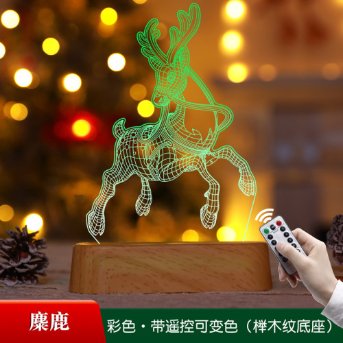 聖誕節小夜燈LED彩燈櫸木紋底座燈兒童 窗貼掛燈聖誕節裝飾燈櫥窗 聖誕節小夜燈LED彩燈櫸木紋底座燈兒童 窗貼掛燈聖誕節裝飾燈櫥窗