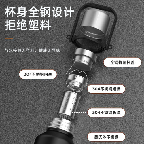 保溫杯子大容量男款316商務戶外可攜式茶水分離泡茶2023水壺1500ml 保溫杯子大容量男款316商務戶外可攜式茶水分離泡茶2023水壺1500ml