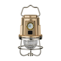 新款迷你可攜式戶外露營燈type-c充電款防水野營燈室氛圍燈帶鍾表