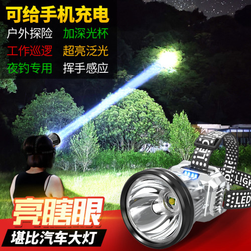 新款頭燈led戶外照明光杯強光頭燈USB充電頭戴式戶外夜釣照明 新款頭燈led戶外照明光杯強光頭燈USB充電頭戴式戶外夜釣照明