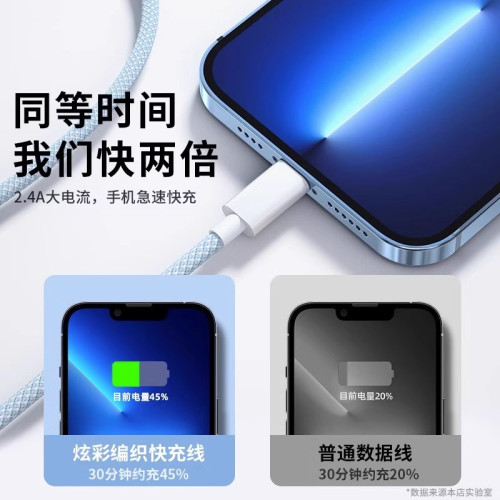 【20W快充】數據線適用於蘋果PDiPhone13快充12pro充電線家用可攜式