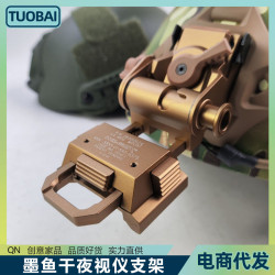 戰術頭盔金屬墨魚乾夜視儀支架翻鬭車轉接器頭盔配件墨魚乾支架底