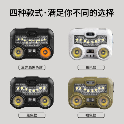 新款LED頭燈揮手感應戶外強光騎行跑步夜釣頭戴式迷你小頭燈 新款LED頭燈揮手感應戶外強光騎行跑步夜釣頭戴式迷你小頭燈