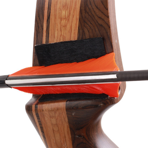 胎牛毛皮箭台直拉弓反曲弓通用美獵反曲傳統弓搭箭點弓箭不傷箭羽