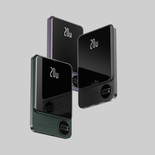 Magsafe磁吸無線充電寶5000安培超薄可攜式金屬行動電源PD快充