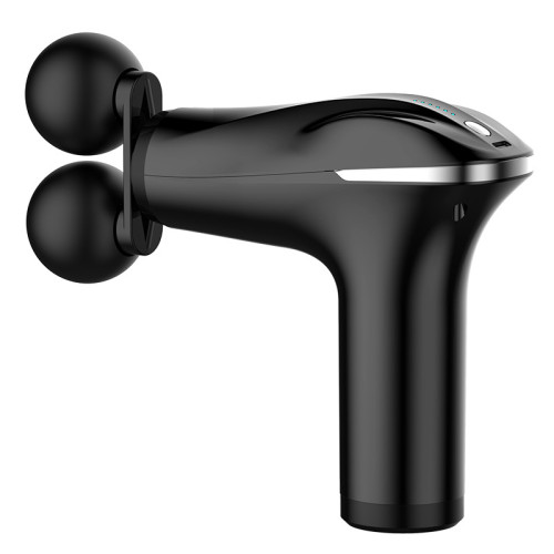 雙頭按摩槍 肌肉放松器電動頸膜槍健身智能mini震動沖擊槍 筋膜槍 雙頭按摩槍 肌肉放松器電動頸膜槍健身智能mini震動沖擊槍 筋膜槍