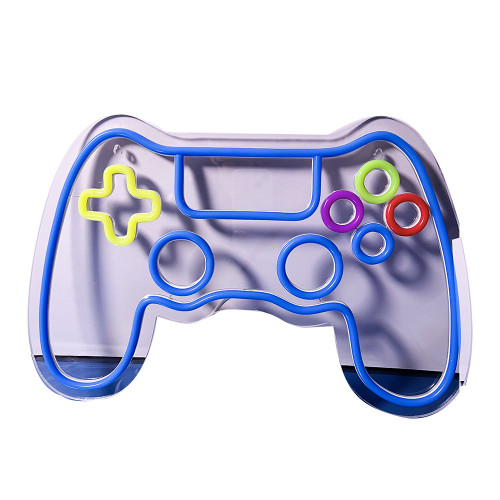 可調節亮度霓虹燈遊戯機霓虹燈遊戯手柄電競房裝飾霓虹燈 可調節亮度霓虹燈遊戯機霓虹燈遊戯手柄電競房裝飾霓虹燈