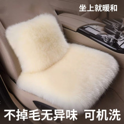 汽車坐墊冬季四季通用座墊毛絨座椅加熱後排單片車內仿羊毛主駕駛