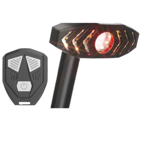 自行車智能遙控尾燈USB充電帶喇叭騎行轉向燈山地車高亮警示尾燈 自行車智能遙控尾燈USB充電帶喇叭騎行轉向燈山地車高亮警示尾燈