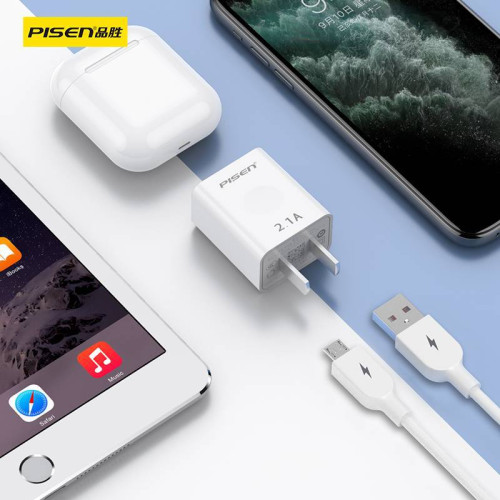 品勝2.1A套裝適用於蘋果USB充電器Type-c數據線安卓充電頭1米華爲 品勝2.1A套裝適用於蘋果USB充電器Type-c數據線安卓充電頭1米華爲