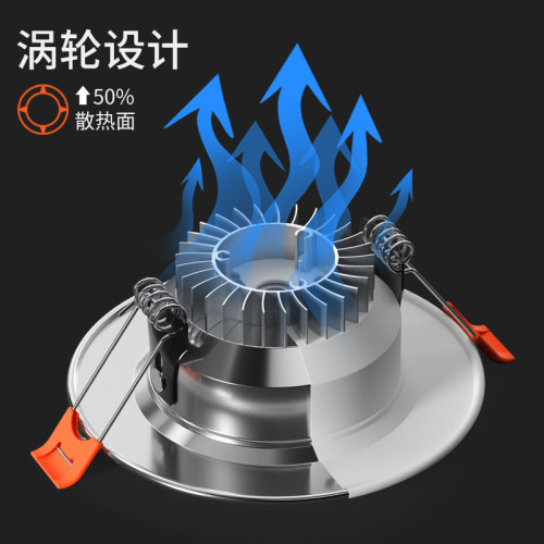 家用筒燈led天花射燈5w嵌入式開孔7.5cm客廳吊頂暗裝孔燈洞燈簡燈 家用筒燈led天花射燈5w嵌入式開孔7.5cm客廳吊頂暗裝孔燈洞燈簡燈