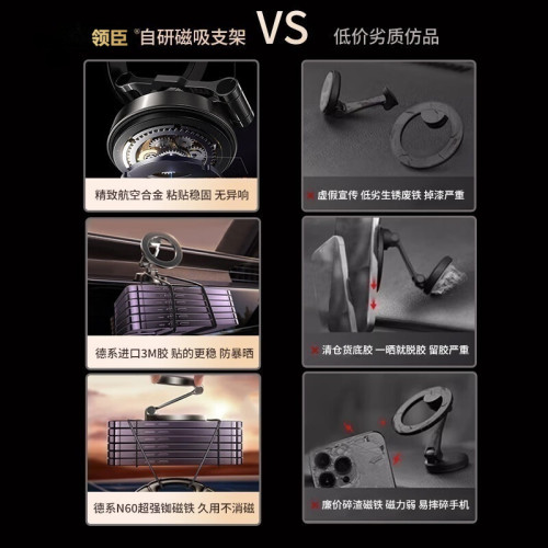 領臣車用手機支架磁吸支架汽車導航支架magsafe吸盤式中控台通用 領臣車用手機支架磁吸支架汽車導航支架magsafe吸盤式中控台通用