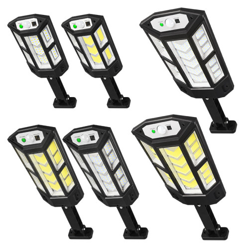 LED戶外太陽能路燈新款人體感應庭院燈帶遙控壁燈 防水花園燈 LED戶外太陽能路燈新款人體感應庭院燈帶遙控壁燈 防水花園燈