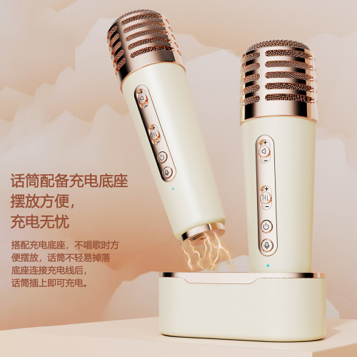 新款藍牙音箱 K歌音箱一體機可攜式手提戶外唱歌低音砲復古小音響 新款藍牙音箱 K歌音箱一體機可攜式手提戶外唱歌低音砲復古小音響