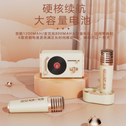 復古藍牙音箱可攜式戶外居家低音砲精品禮品古典手提式插卡U盤音響