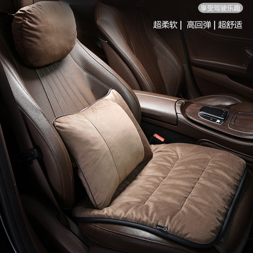 冬季汽車座墊單片三件套絨布保暖坐墊四季通用汽車座套腰靠絨布 冬季汽車座墊單片三件套絨布保暖坐墊四季通用汽車座套腰靠絨布