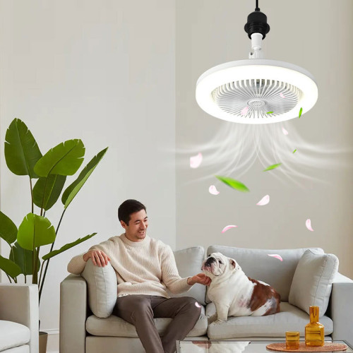 香薰風扇燈E27螺口款萬向頭吊扇燈靜音可調Led臥室吸頂燈 香薰風扇燈E27螺口款萬向頭吊扇燈靜音可調Led臥室吸頂燈