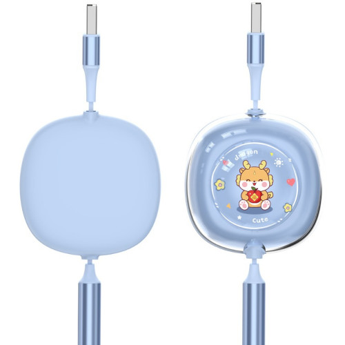 100W龍年可伸縮一拖三快充數據線適用華爲Type-C安卓多頭超級閃充 100W龍年可伸縮一拖三快充數據線適用華爲Type-C安卓多頭超級閃充